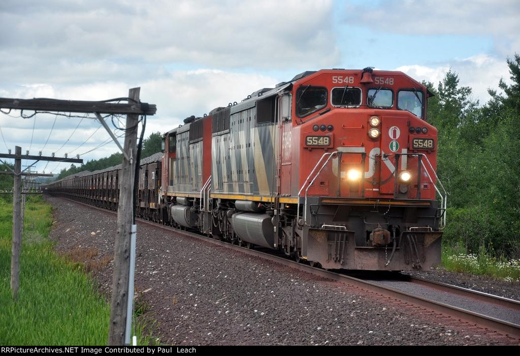 Ballast train cruises south